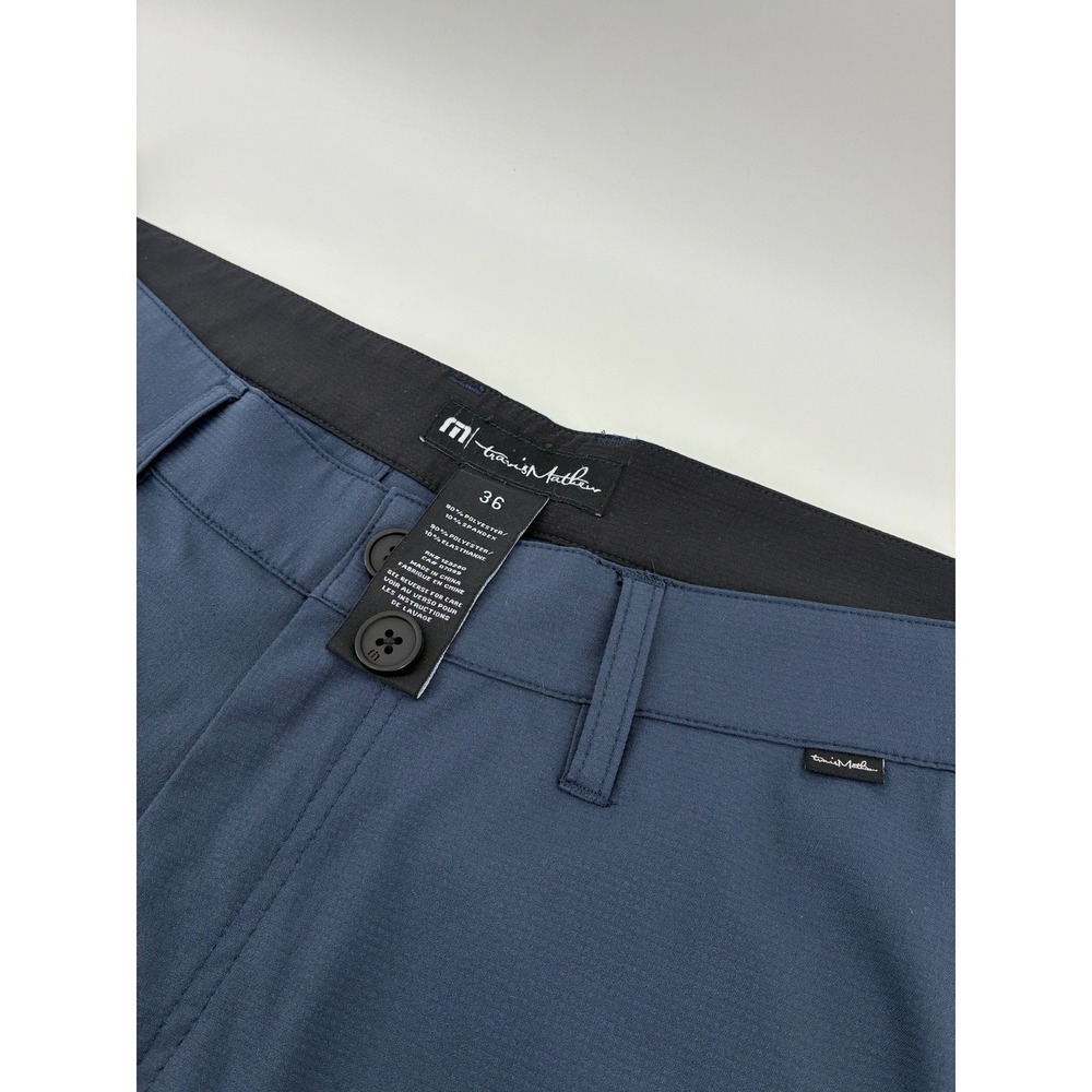 TravisMathew Mens Golf Pants Navy Blue Performance Stretch Size 36 123280